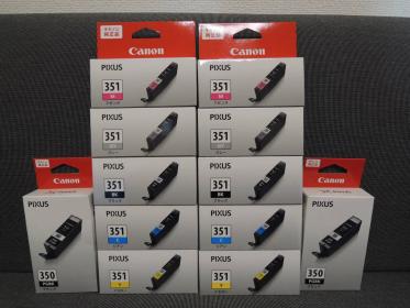 【新品】 Canon 純正 インクカートリッジ BCI-351(M/Y/C/GY/BK)+BCI-350(PGBK) ×2 12本セット