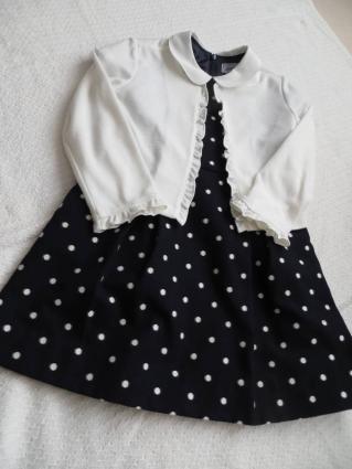 ミキハウス ワンピース 110cm ボレロ 女の子 セット 入学式 水色 MIKI 