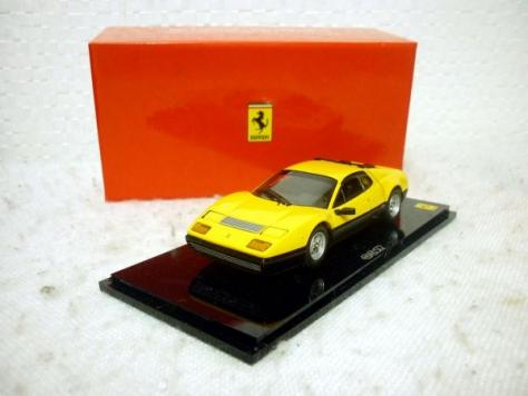 ミニカー京商　フェラーリ 512BB ブラック ベージュインテリア1/43 京商 フェラーリ 512BB 1/43 ミニカー Ferrari 黄 ヤフオク年末 KYOSHO