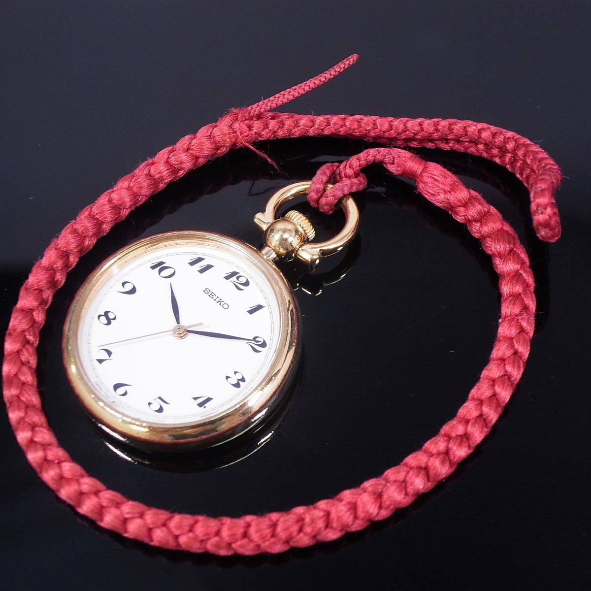 セイコー SEIKO ポケットウオッチ 絹組紐 和装小物 懐中時計 SWPQ002 