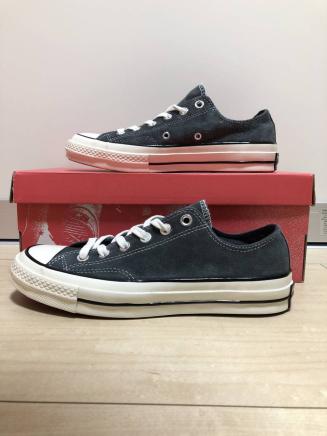 25cm CONVERSE チャックテイラー chuck taylor CT70 grey グレー スエード 三ツ星 ファーストストリング first  string addict アディクト コンバース chuck Taylor チャックテイラー ct70 オールスター
