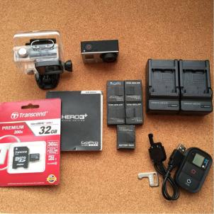 100%新品，大人気 GOPRO HERO3+ 32GBメモリ付 バッテリー5個 充電アダプター リモコン使用不可(映像機器)｜売買されたオークション情報、yahooの商品情報をアーカイブ公開 - オークファン その他