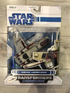 【大人気，定番】 スターウォーズ トランスフォーマー Star Wars Clone Wars Transformers Crossovers Clone Pilot to Republic Gunship(その他)｜売買されたオークション情報、yahooの商品情報をアーカイブ公開 - オークファン トランスフォーマー