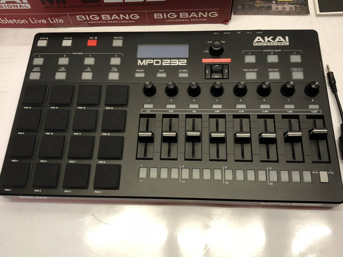 AKAI MPD232 MIDIコントローラー綺麗 中古061 ,AKAIMPD232MIDI