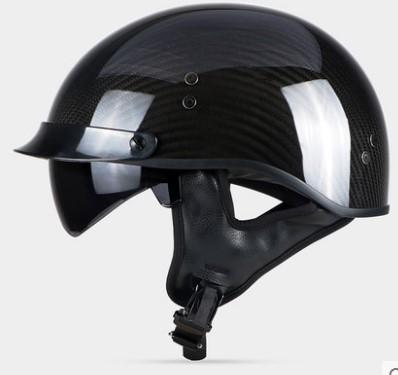 3k⁄12kカーボンファイバー製ハーフヘルメット半キャップハーレー半帽子 
