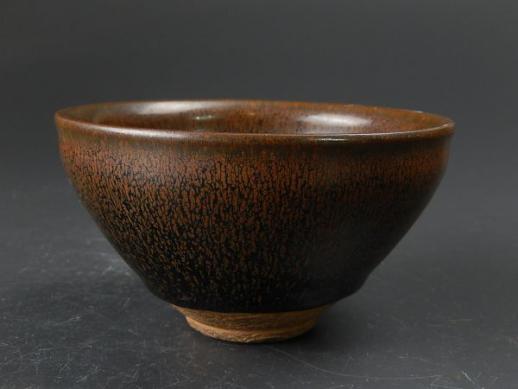 中国古玩 唐物 宋代 禾目天目茶碗 古作 時代物 極上品