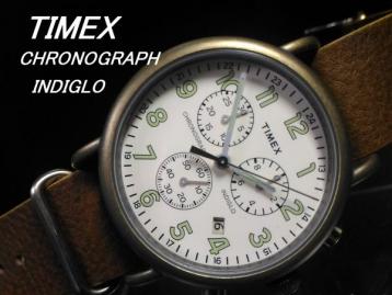 インディグロナイト1円】TIMEX タイメックス 輸入モデル 腕時計 クロノ 