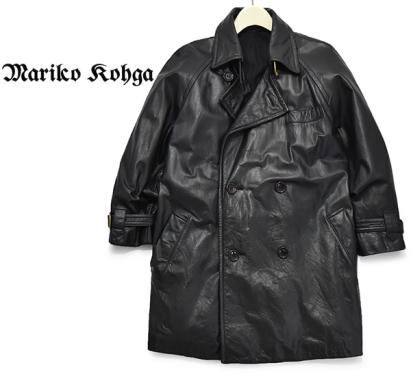 希少！ニコル初期 マリココウガ 【Mariko Kohga】 牛革 レザートレンチ 