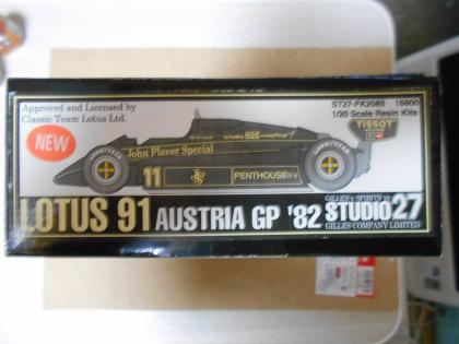 スタジオ27　STUDIO27　1/20　ロータス　LOTUS　91　オーストリアGP　1982　送料込