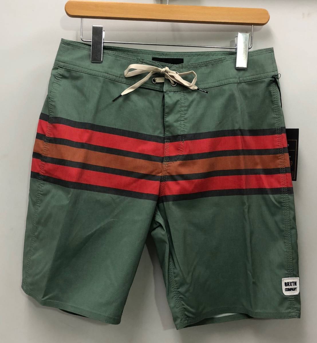2026，最新作 BRIXTON ブリクストン BARGE STRIPE TRUNK JADE 30インチ(30～)｜売買されたオークション情報、yahooの商品情報をアーカイブ公開 - オークファン サーフパンツ