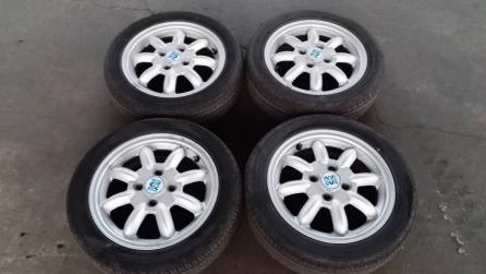 ミニライト　 14インチ　4本　165/55r14 ミラジーノ　l700s ミニライト 14インチアルミホイール・タイヤ付4本 165-55-14
