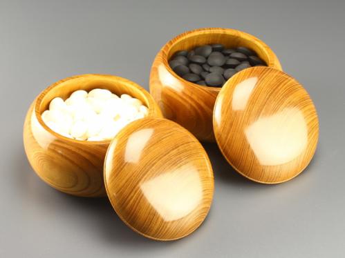 囲碁セット 【流】囲碁道具 本蛤那智黒石碁石 36号 箱付 BW193 碁盤