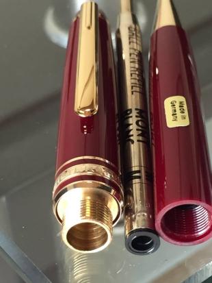 未使用に近い　モンブラン ボルドー色x ゴールド 164 クラシック ボールペン 未使用に近い 超美品 モンブラン ボルドー色x ゴールド 164 クラシック