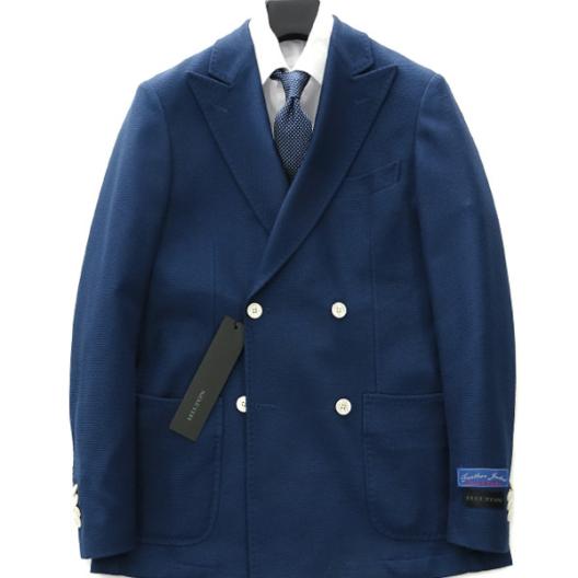 新品 ヒルトン×リングヂャケット アンコン仕立てダブルブレザーBES(幅広S)★J42423 メンズ ジャケット 春夏 HILTON Designed RING JACKET