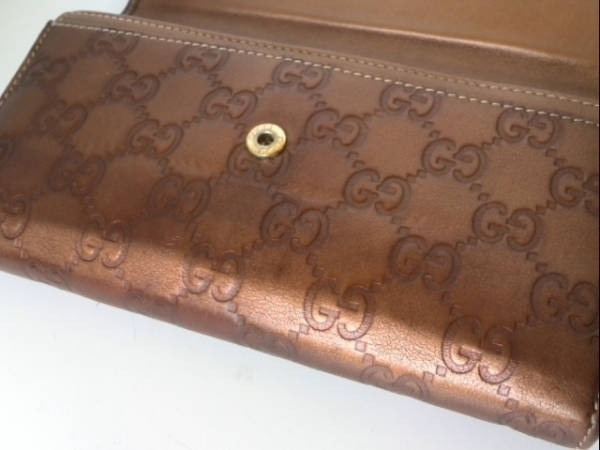 長財布 0 GUCCI グッチ レザー レディース ラブリーハート GG