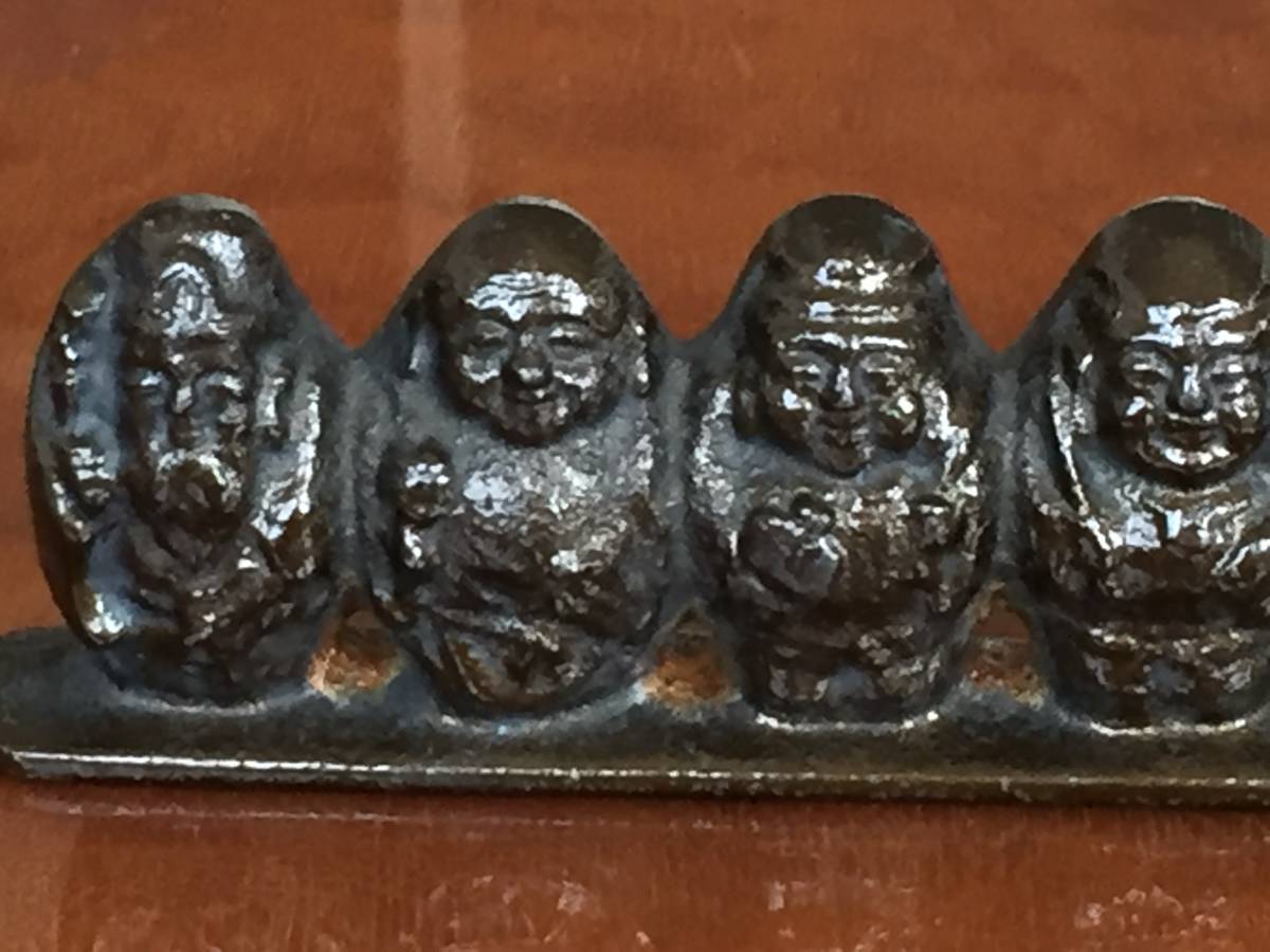 可愛い★七福神★　文鎮　置物　鉄製　ジャンク品_2