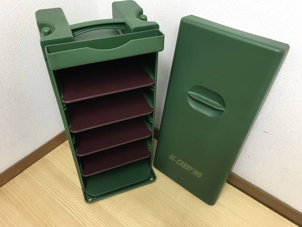 岡持ち おかもち 出前 出前箱 昭和レトロ 4段 アルミ製 ZS-1054おか