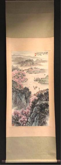 掛け軸 紙本 中国美術 時代の掛軸 掛軸 祖父の宝 中国<BR>※2