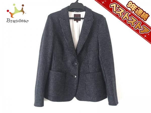 フィロディセタ Filo di Seta ジャケット サイズ38 M ダークネイビー 
