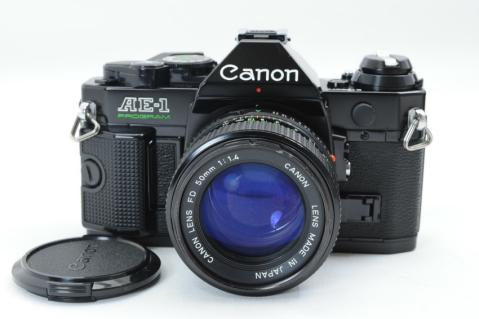 ecoま】キヤノン CANON AE-1 PROGRAM ブラック NEW FD50mm F1.4