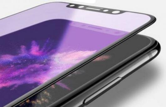 【送料９２円から】iPhone7/8/iPhone7/8プラス/iPhoneX用ブルーライトカット〇3D処理9Hガラスフィルム白＆黒!!３９８円即決です！！_1