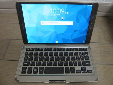 Samsung sc-03g galaxy tab s8.4 Android タブレット　チタニウムブロンズ　中古 キーボード_1