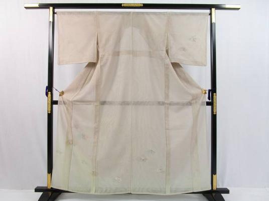  着物ふぁんた 紗袷 訪問着 紗&times;紗 友禅 地紙文 木賊文 杜若 菊 萩 桔梗 n2143(仕立て上がり)｜売買されたオークション情報、yahooの商品情報をアーカイブ公開 - オークファン 仕立て上がり