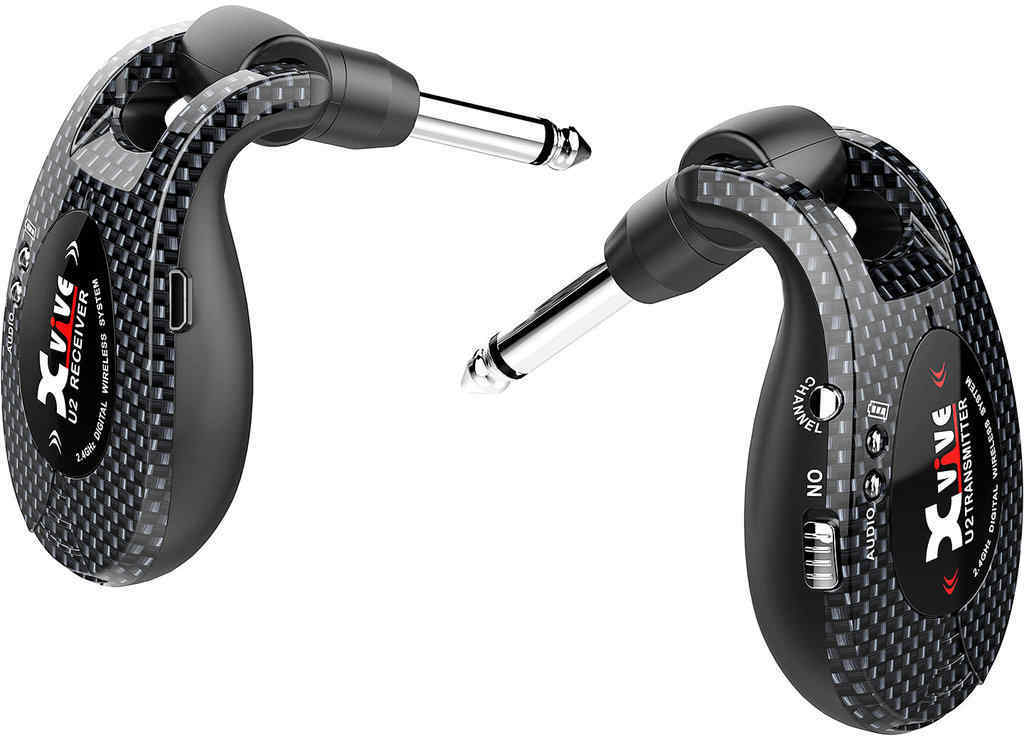 即決◆新品Xvive XV-U2/Carbon(高音質・軽量・コンパクト設計2.4GHzデジタルワイヤレスシステム 4bit/48kHz非圧縮デジタル転送【限定モデル XV-U2 Xvive 限定カラーCarbon（ワイヤレス） Guitar System XV-U2&frasl;3S