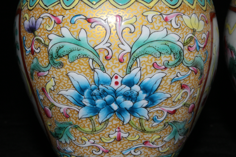 清時代 花瓶 eBay 希少 花生 唐物 中国美術 同治年製 色絵 江 唐
