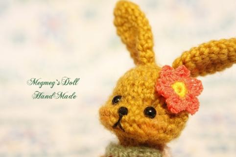 Megmeg`sDoll◇癒し系◇うさしゃんニンジン大好き!!!◇あみぐるみ