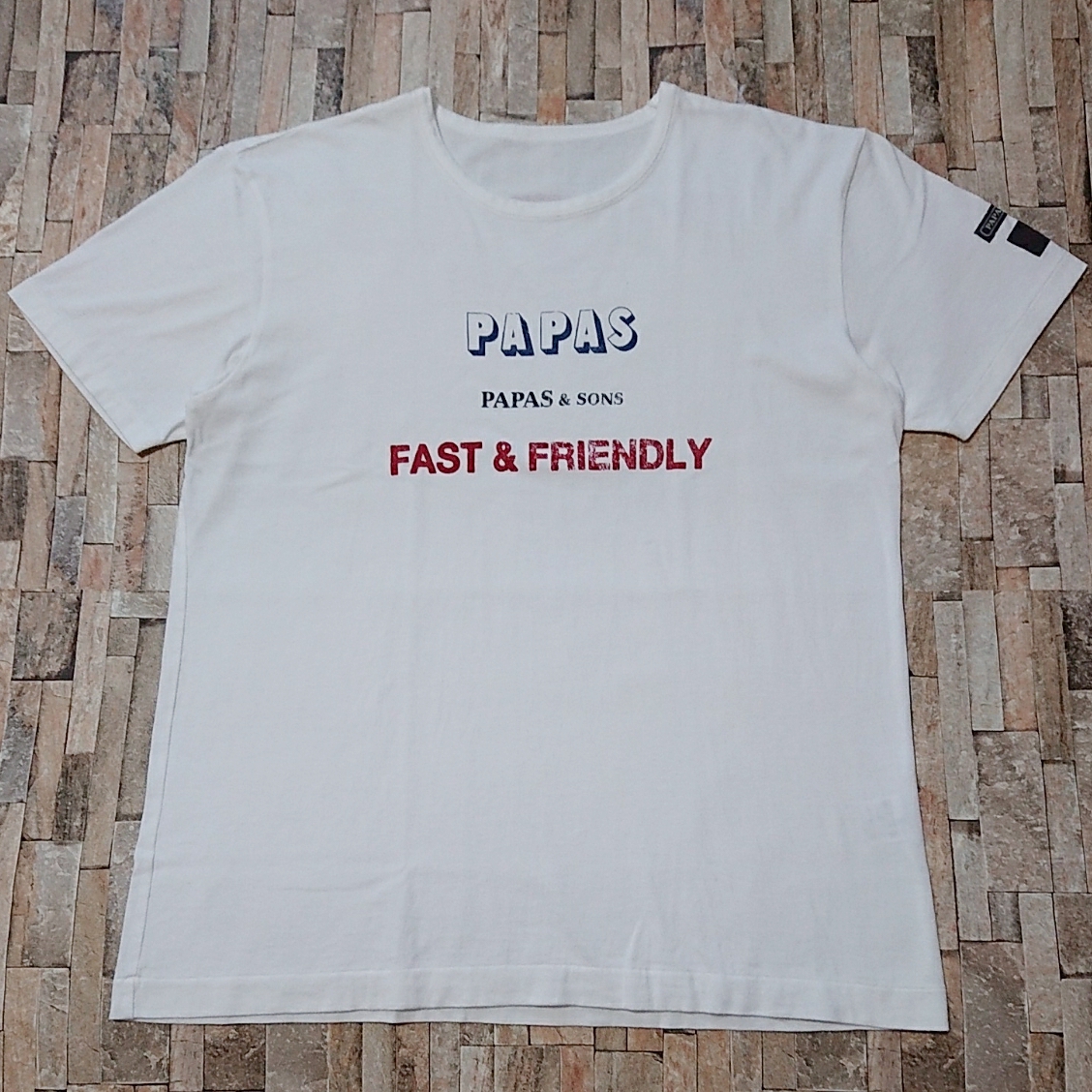 PAPAS パパス Tシャツ PAPAS&SONS Mサイズ 日本製