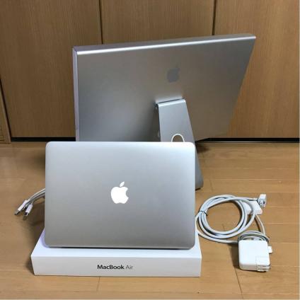 23インチモニター+MacBook Air 13 inch バッテリー新品交換済_1