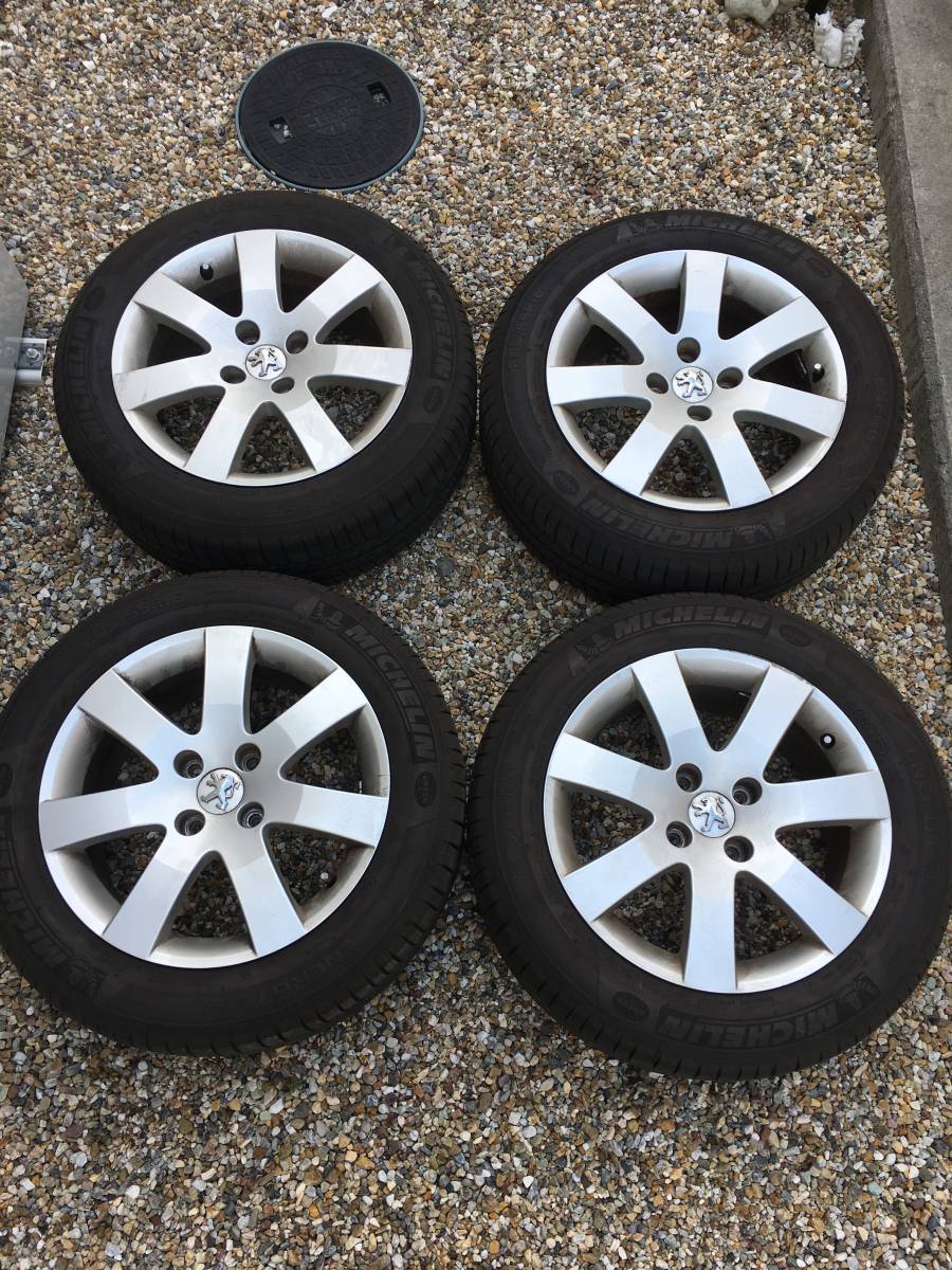 【1円～】205/55R16 ミシュラン エナジーセイバー タイヤホイールセット☆タイヤ1年未満状態良!!_1