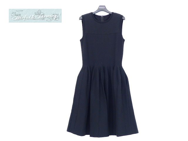 18年掲載外 商品 Foxey ニットドレス ワンピース 40 ブラック コットンポリエステル ポワンとしたシルエット ワンピース 売買されたオークション情報 Yahooの商品情報をアーカイブ公開 オークファン Aucfan Com