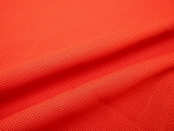 新品 BRIDGESTONE GOLF ブリヂストン ゴルフ 吸汗速乾 ワッペン付き 鹿の子 ポロシャツ 赤 M (sh0508-51)