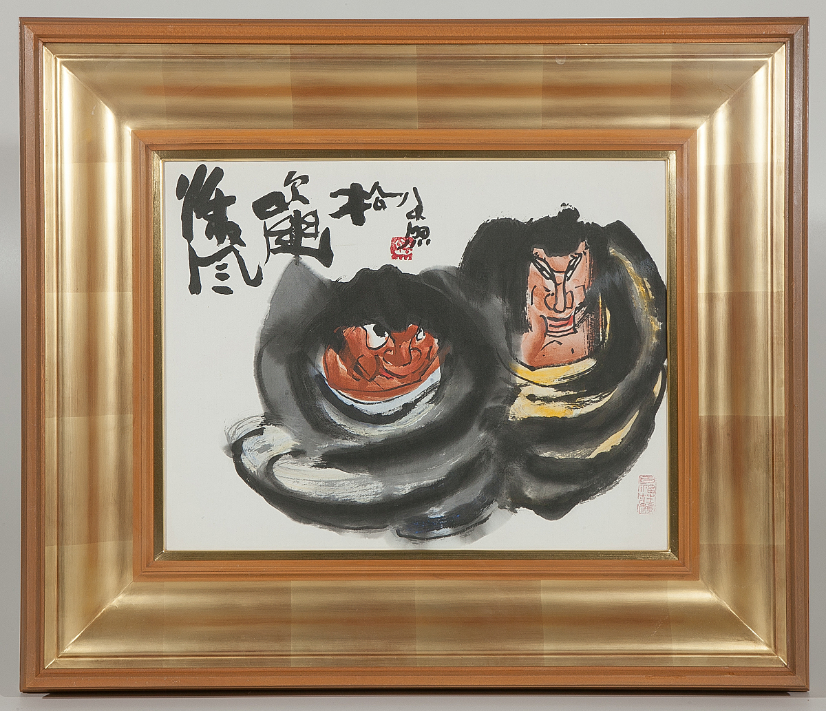 朝永丁心 「木霊の声」F4 油彩作品 真作 人物画 写実画 ホキ美術大賞展