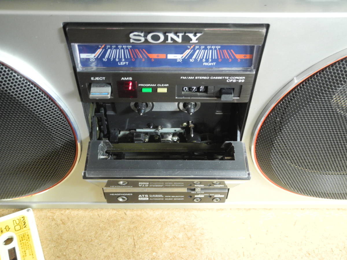SONY CFS-99 ソニー ラジカセ 昭和レトロ 動作品 ザ・ジーエス99