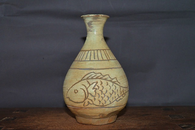 李朝　刷毛目徳利　徳利　酒器　一輪挿し　花器 李朝 刷毛目徳利 徳利 酒器 一輪挿し 花器 李朝無地刷毛目徳利