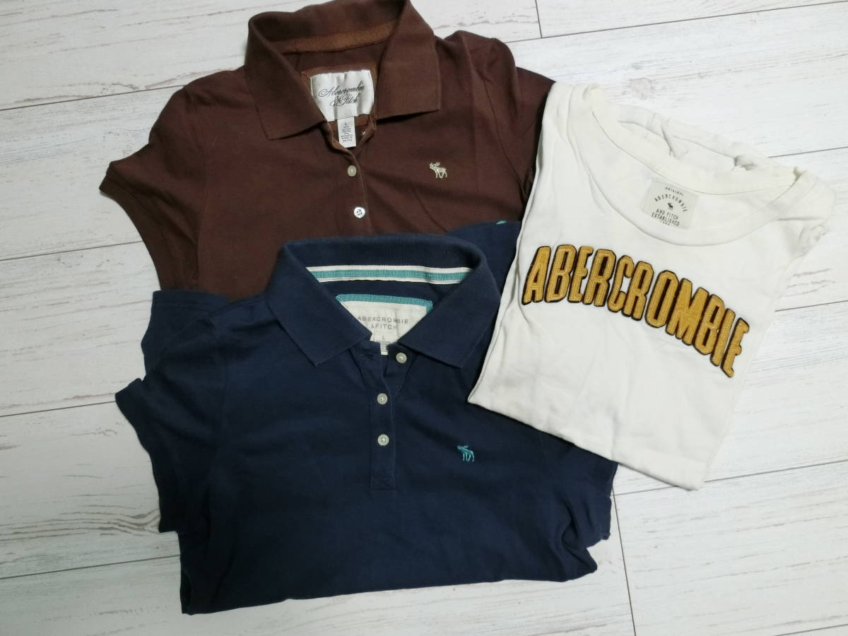 アバクロンビー＆フィッチ ポロシャツ2枚、カットソー1枚 3点セット 