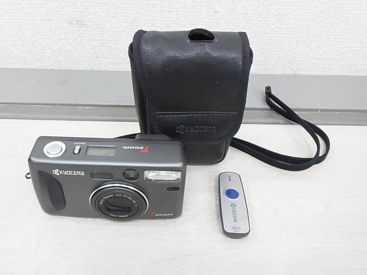 ■KYOCERA/京セラ■CarlZeiss搭載銀塩フィルムカメラ■T ZOOM/リモコン付■中古■　★税込/即決★