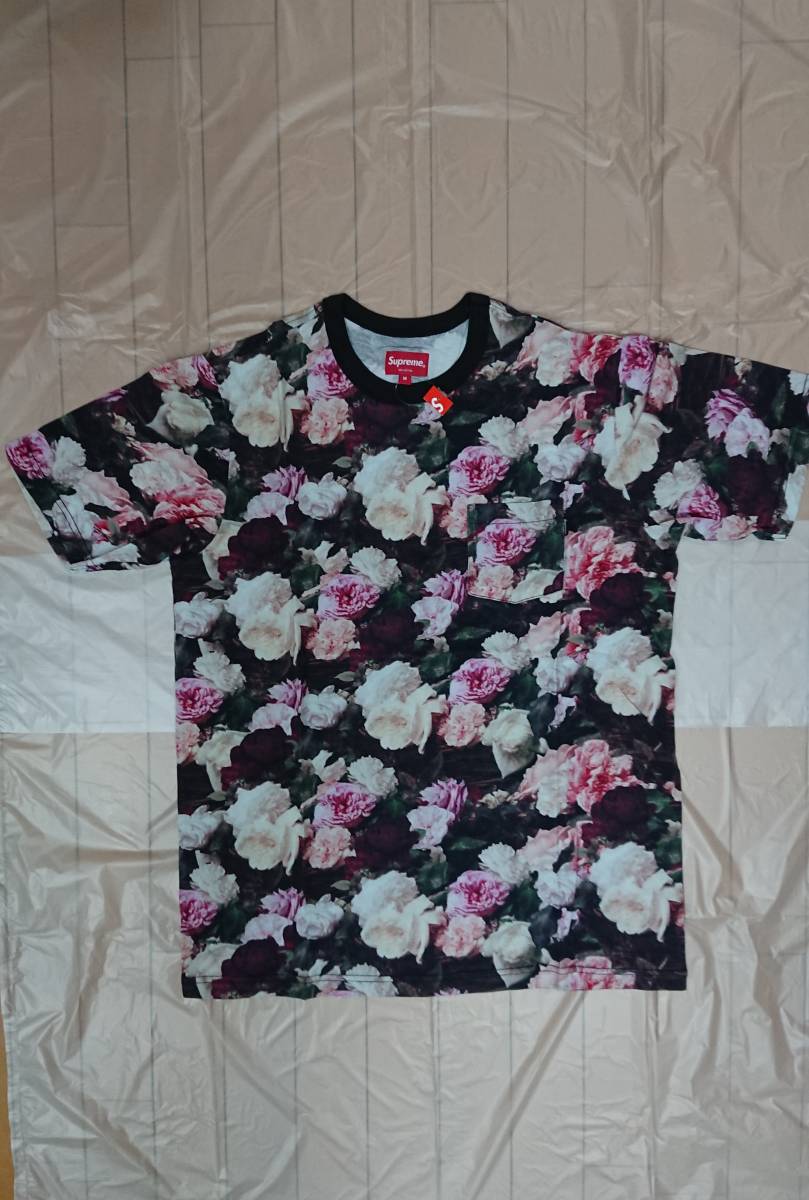 13SS Supreme Power Corruption Lies Pocket Tee Flower 花柄 M 国内 