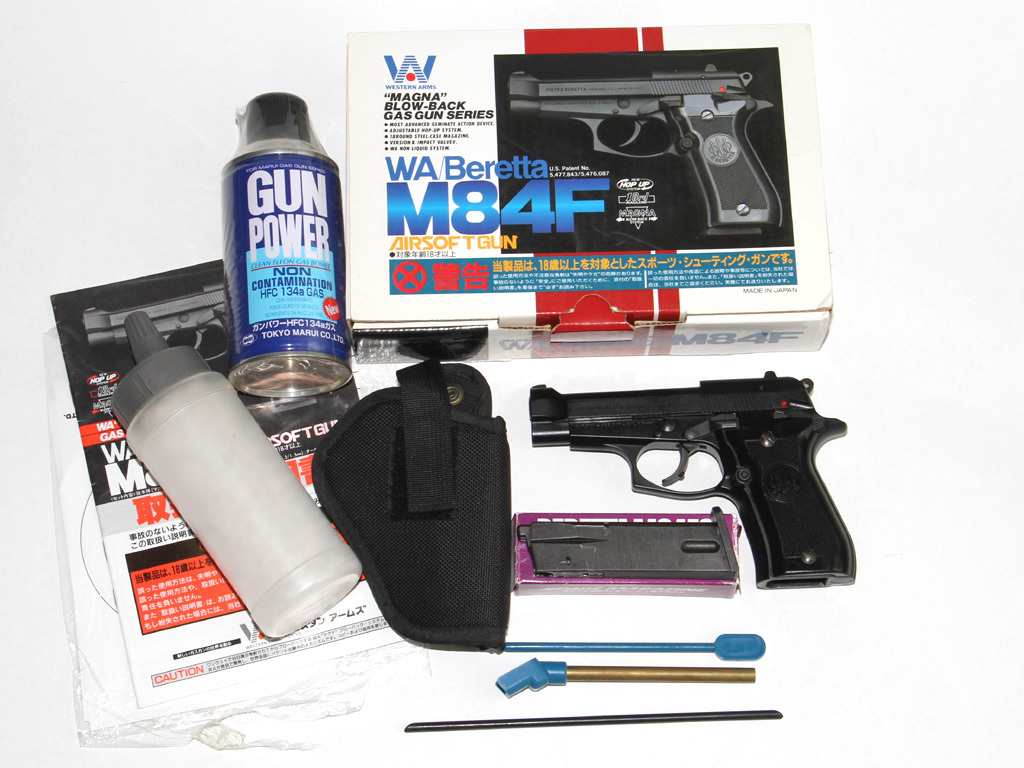 【WA】ベレッタM84F マグナブローバック‼️ ベレッタ M84F WA] M84FS WA マグナブローバック ガスガン (中古)の