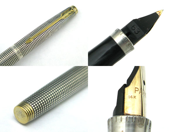 PARKER パーカー スターリングシルバー 万年筆 ペン先 K14 585 文房具