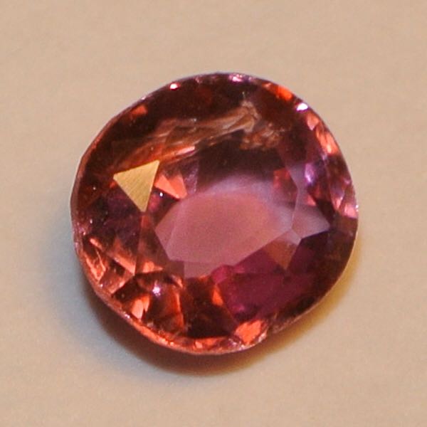 天然パパラチアサファイア 0.447ct(ソーティング付き)