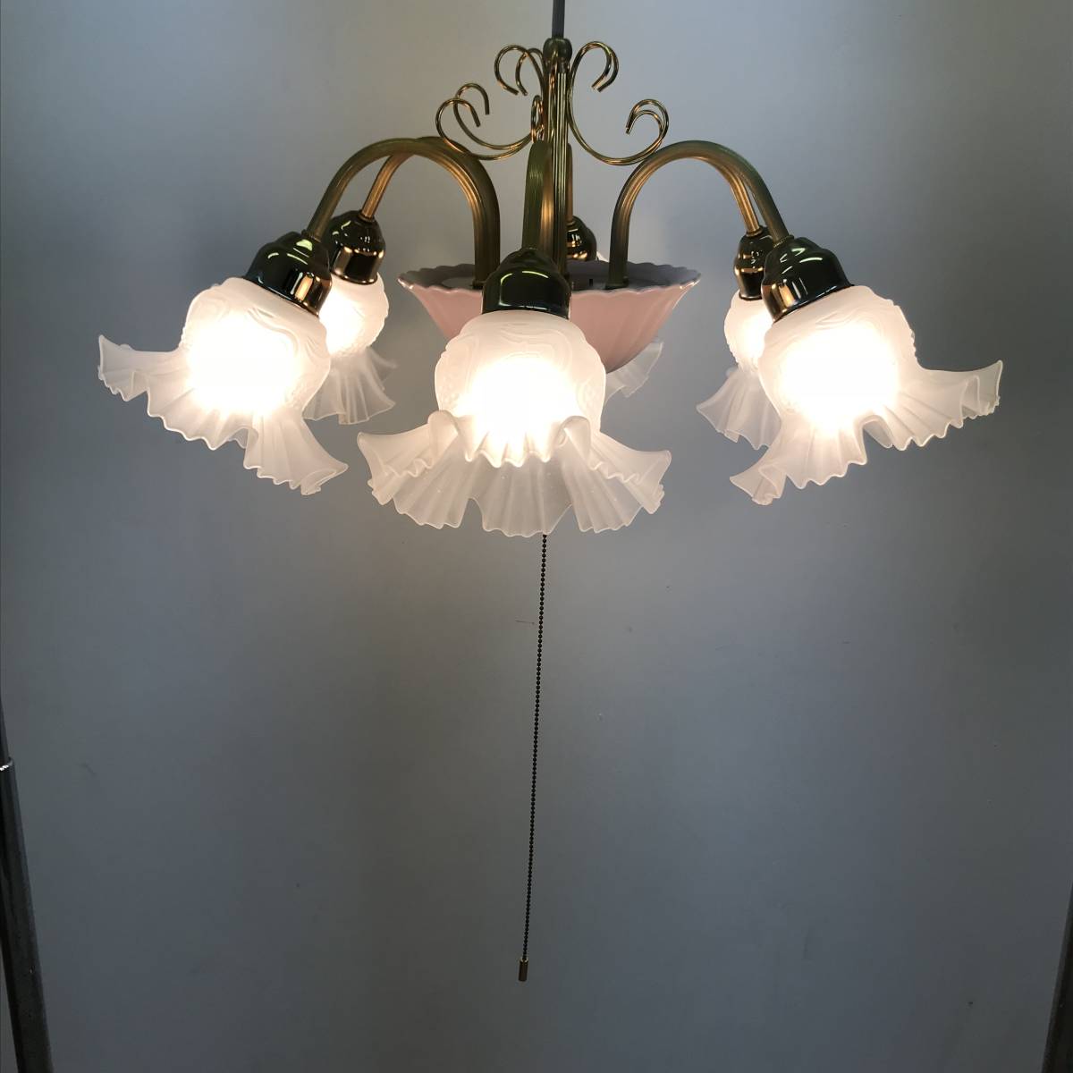 美品 ヤマギワ イタリア B.C. SAN MICHELE社製 花のクリスタルガラス