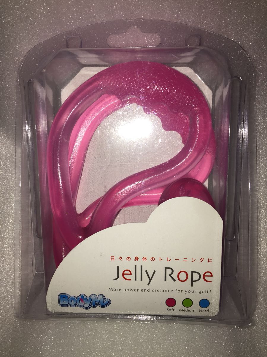 【bodyトレ】新品未使用 jelly rope ピンク 筋トレ 健康器具 ダイエット_1
