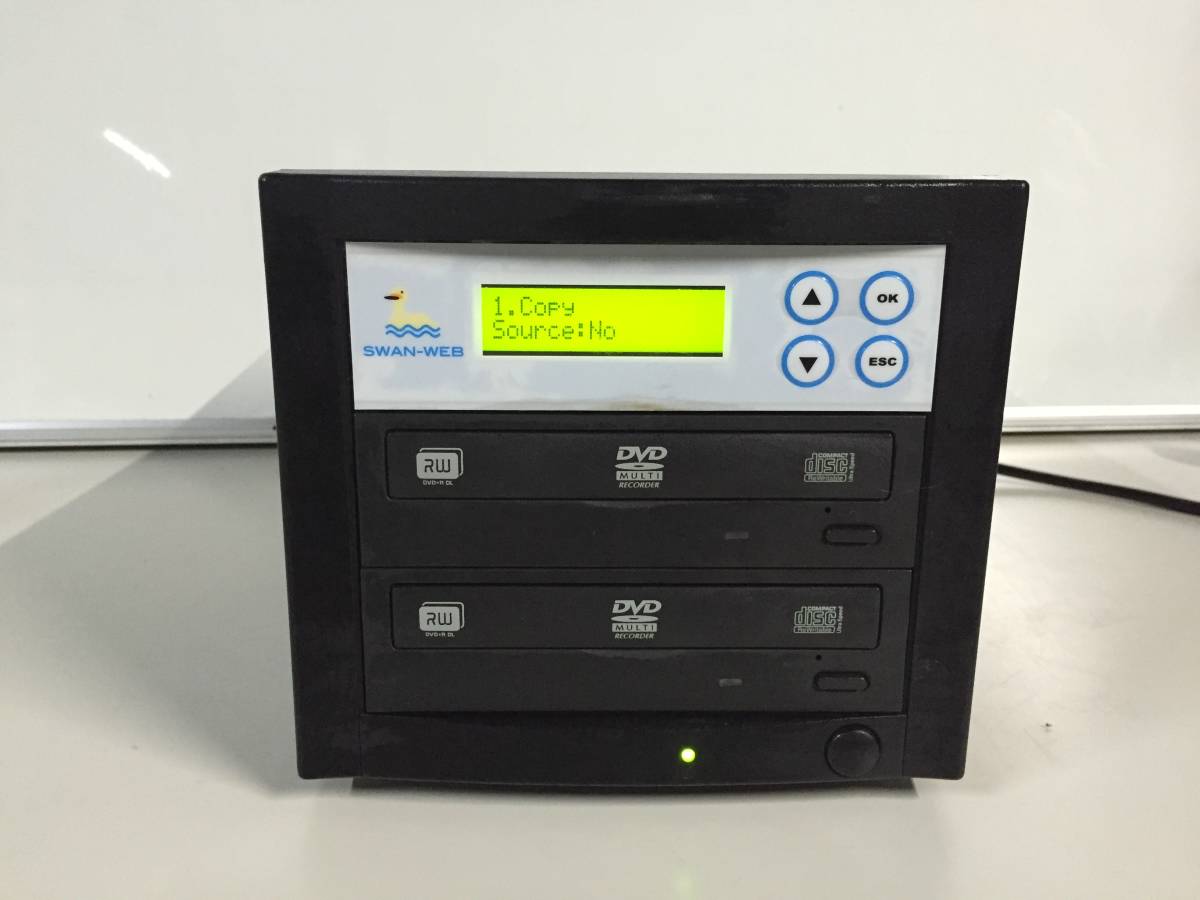 日本語表示 デュプリケーター 1対3 1：1 SATA SW DVD・CD EZ DupeDVD