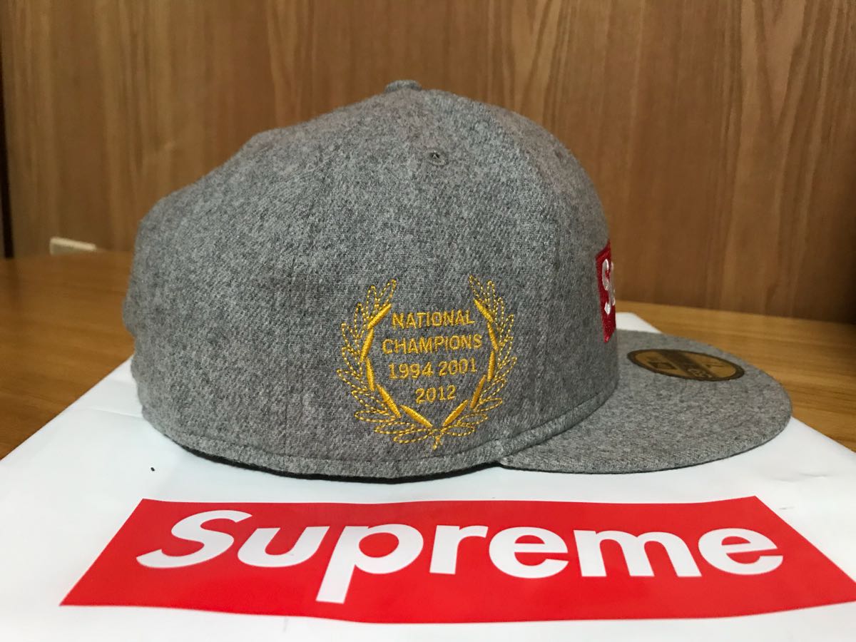 美品！希少！supreme New Era 1/4 キムタク グレー ボックスロゴ 