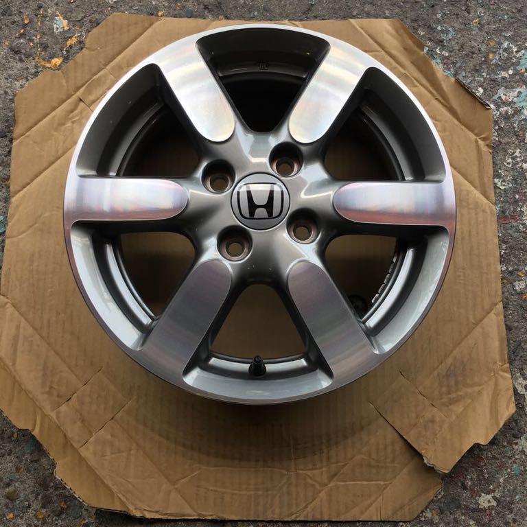 ★ホンダ N-ONE 純正 ホイール 14×4.5J (40) 4H PCD100 白 ホワイト メッキリング 9分山 ダンロップ 155/65R14 N-BOX N-WGN N/★ N-ONE 14インチ ホンダ 4本 14×4.5 0