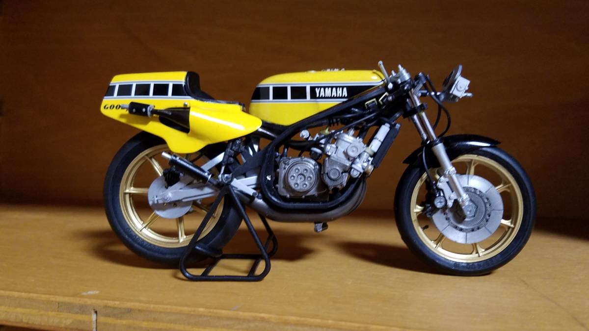 タミヤ 1/12 1980 ヤマハ YZR500 #1改(OW48R:1st,4th後方排気Ver